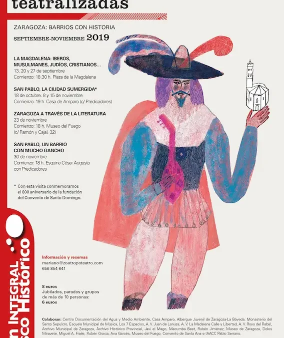 Visitas teatralizadas al Casco Histórico de Zaragoza – 2019