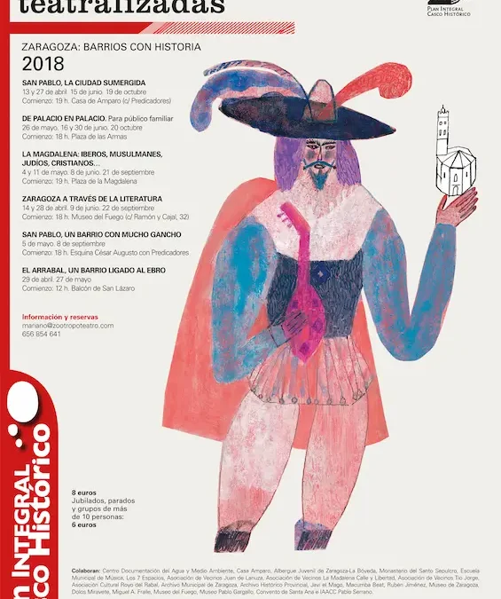 Visitas Teatralizadas al Casco Histórico de Zaragoza – 2018